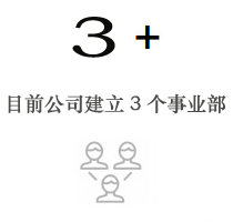 目前公司设立了3个事业部